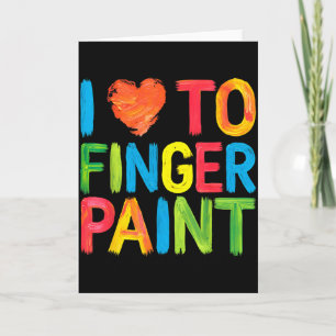Ich liebe es, Valentinstag-Pärchen mit Fingern zu Karte