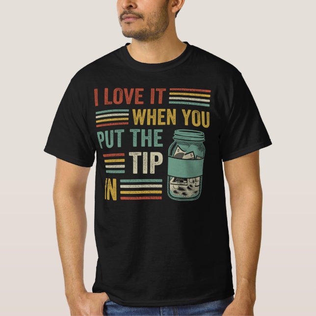 Ich Liebe es, wenn du den Tipp hineinsteckst, witz T-Shirt (Vorderseite)