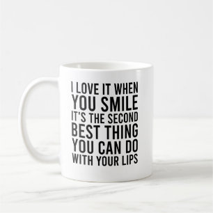 Ich liebe es, wenn du lustig lächelst Naughty Vale Kaffeetasse