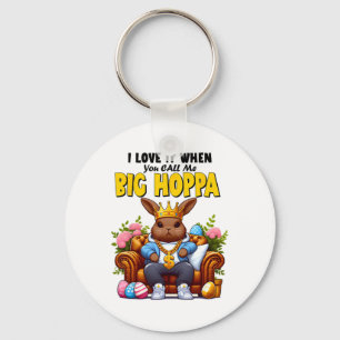 Ich liebe es, wenn du mich Big Hoppa Bunny Funny E Schlüsselanhänger
