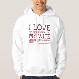 Ich Liebe es, wenn meine Ehefrau mir Lasse, Bullen Hoodie