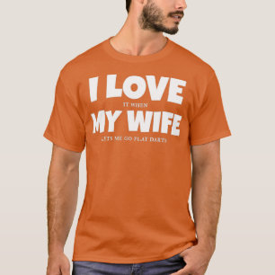 Ich Liebe es, wenn meine Ehefrau mir Lasse, Darts  T-Shirt