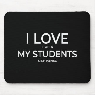 Ich liebe es, wenn meine Schüler aufhören, über di Mousepad
