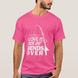 Ich Liebe es, wenn sie über den Hasen fischen T-Shirt
