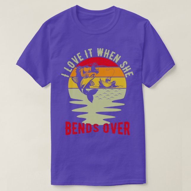 Ich Liebe es, wenn sie über den Mennenfischfang hi T-Shirt (Design vorne)