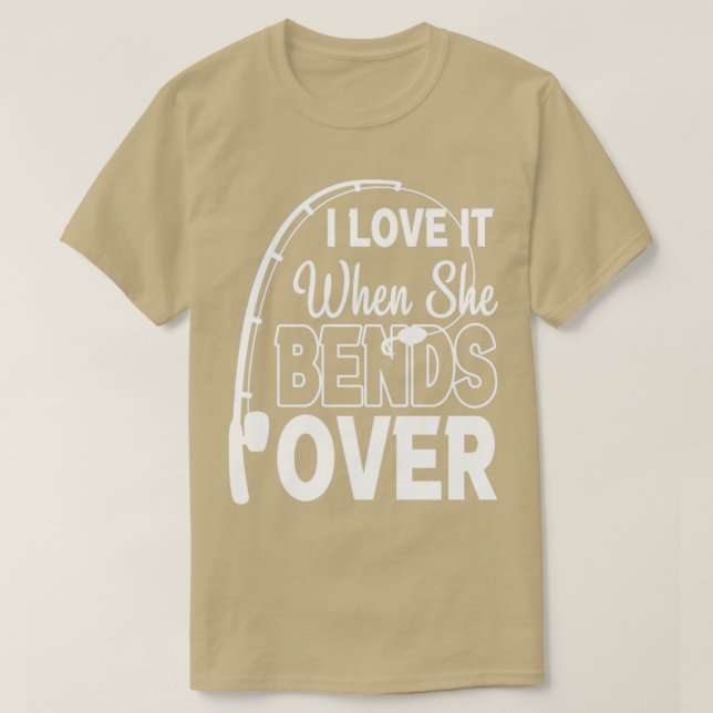 Ich Liebe es, wenn sie über den sonnigen Angelfisc T-Shirt (Design vorne)