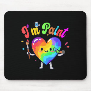 Ich liebe es, zu küssen, ich male süßes Paar Valen Mousepad