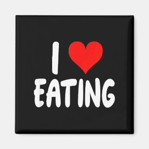 Ich liebe Essen - Herz - Magnet
