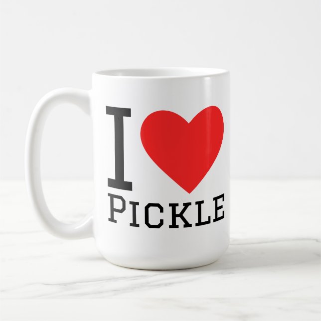 Ich liebe Essiggurken Kaffeetasse (Links)