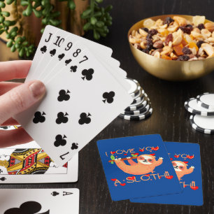 ICH LIEBE EUCH EIN LANGSAMER, lustiger Valentinsta Spielkarten