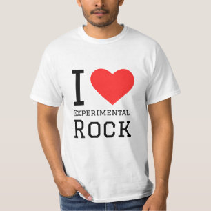 Ich Liebe experimentelles Gestein T-Shirt