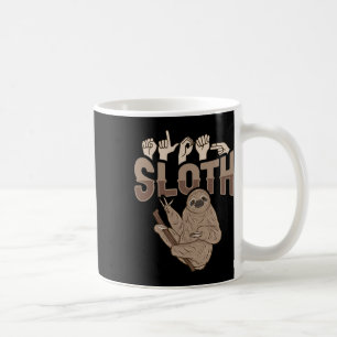 Ich liebe Faultier ASL-Handgeste Gehörloses Hörver Kaffeetasse