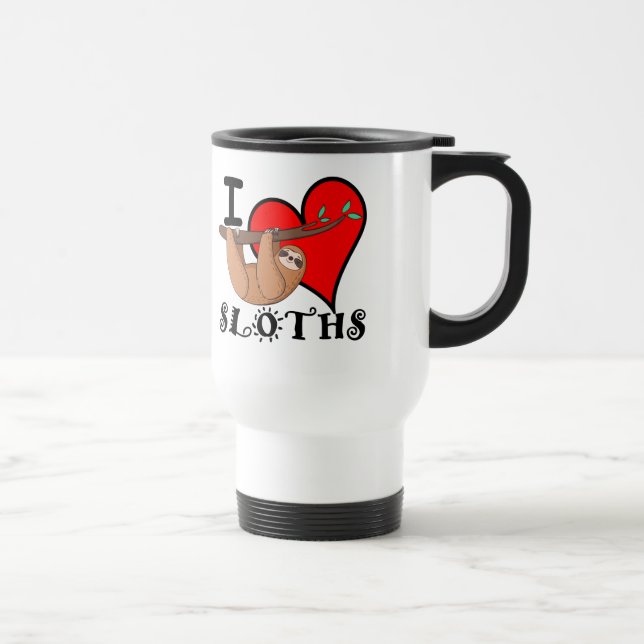 Ich liebe Faultiere Tasse (Rechts)