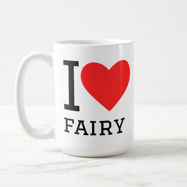 Ich liebe Feen  Kaffeetasse (Links)