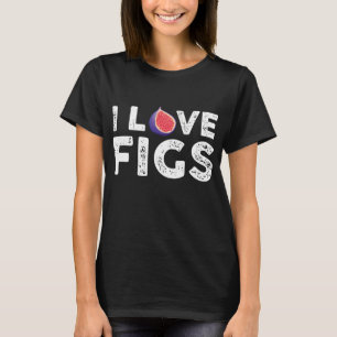 Ich liebe Feigen Outfit Vegetarische Feigenpflanze T-Shirt