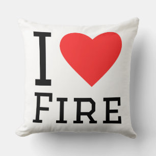 Ich liebe Feuer Kissen