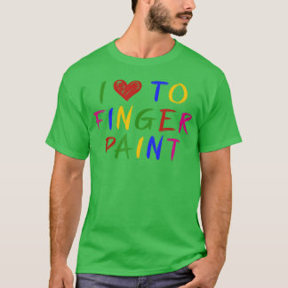 Ich liebe Fingerfarben, ich male süße Paare Val T-Shirt