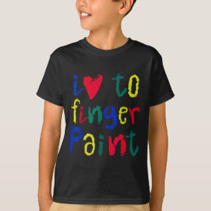 Ich liebe Fingerfarben - Lustiges Paar  T-Shirt