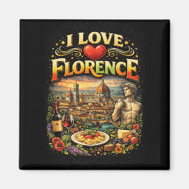 Ich liebe Florenz Magnet