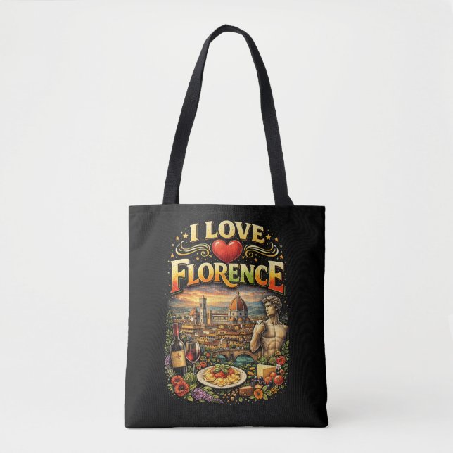 Ich liebe Florenz Tasche (Vorderseite)