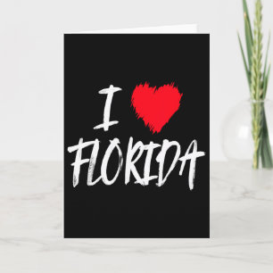 Ich liebe Florida USA Amerika Strand Urlaub Reise Karte