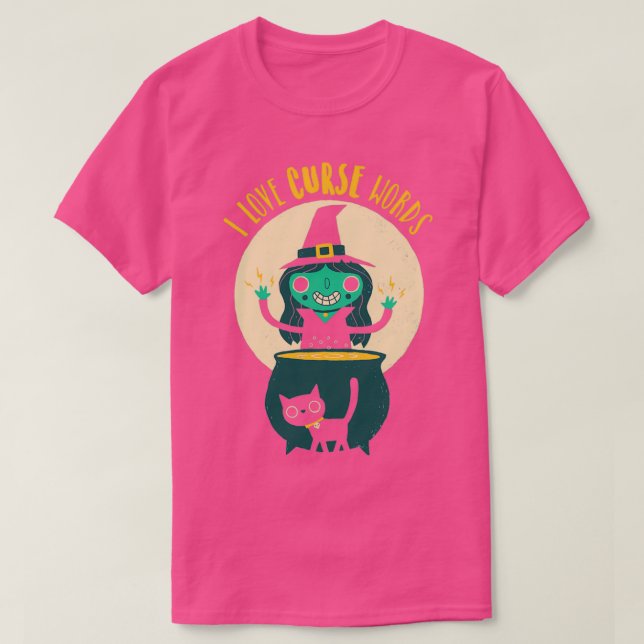 Ich Liebe Fluch Worte T-Shirt (Design vorne)
