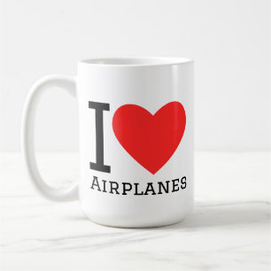 Ich liebe Flugzeuge Kaffeetasse