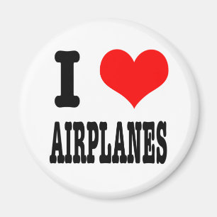 ICH LIEBE FLUGZEUGE MAGNET
