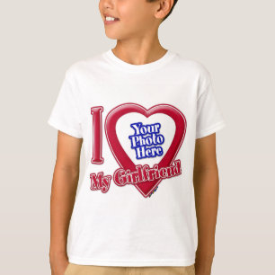 Ich Liebe Foto meiner Freundin Red Heart T-Shirt