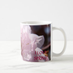 ICH LIEBE FRÜHLING! Kaffeetasse Pink Blüten