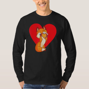 Ich Liebe Füchse Fox Herz für Frauen Mädchen Kinde T-Shirt
