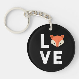 Ich liebe Füchse Süßer Fuchs Lustiger Fuchs Liebt Schlüsselanhänger
