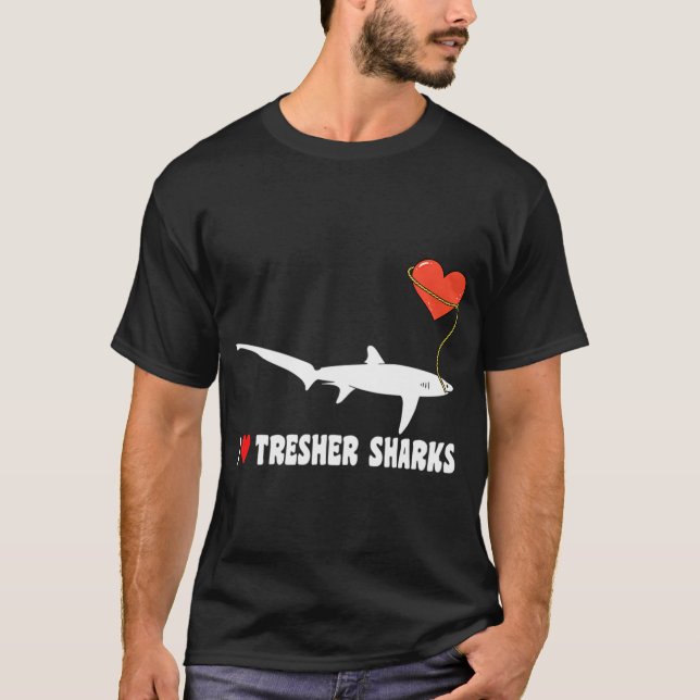 Ich liebe Fuchshai T-Shirt (Vorderseite)