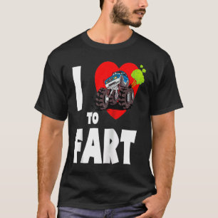 Ich liebe furzen! Monstertruck-Furzen Ich liebe fu T-Shirt