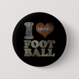 Ich Liebe Fußball Männer Frauen Kinder Button