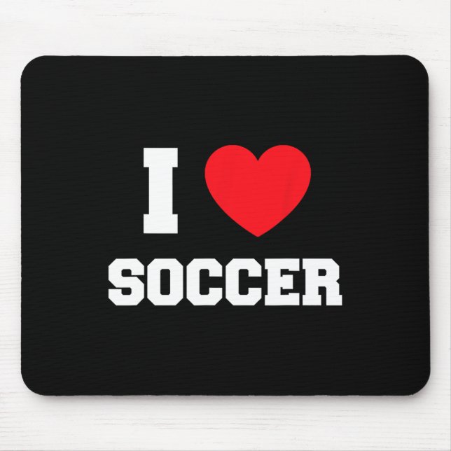 Ich liebe Fußball  Mousepad (Vorne)