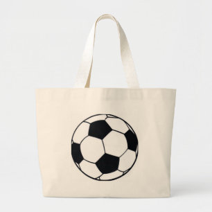 Ich liebe Fußball (Soccer) Herz des Spiels: Ich li Jumbo Stoffbeutel