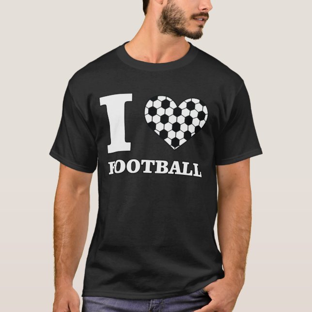 Ich liebe Fußball T-Shirt (Vorderseite)