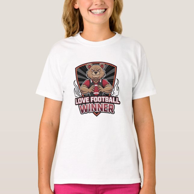 Ich liebe Fußball  T-Shirt (Vorderseite)