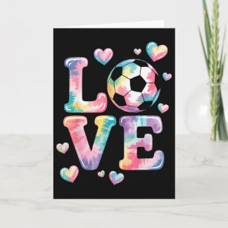 Ich liebe Fußball Torwart Mädchen Spieler Fan Spie Karte