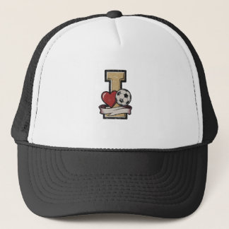 Ich liebe Fußball Vintage Trucker Mütze