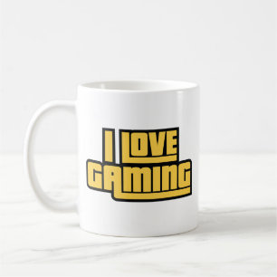 Ich liebe Gaming-Kaffeetasse Kaffeetasse