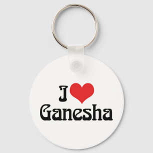 Ich liebe Ganesha-Schlüsselanhänger Schlüsselanhänger