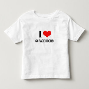 Ich liebe Garagentore Weihnachten Rotes Herz Lusti Kleinkind T-shirt
