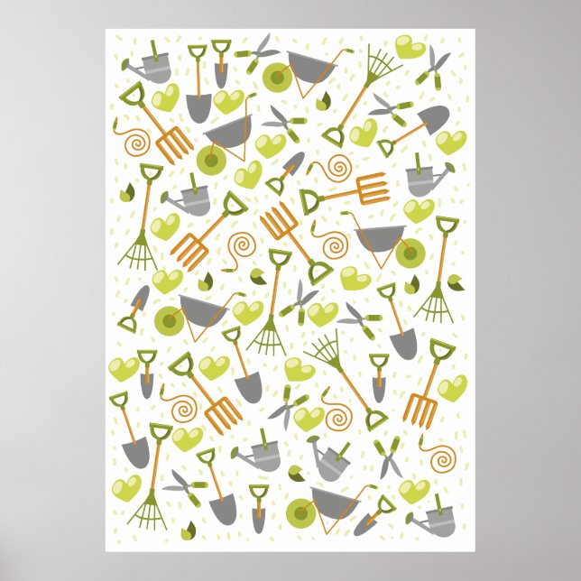 Ich Liebe Gartenarbeit. Poster (Vorne)