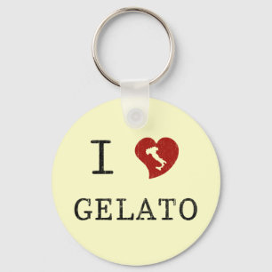 Ich liebe Gelato Schlüsselanhänger