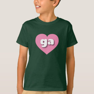 Ich liebe Georgia - ga rosa Herz T-Shirt