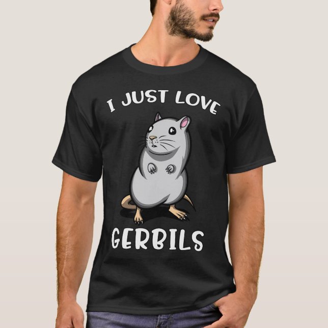 Ich liebe Gerbils T-Shirt (Vorderseite)