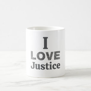 Ich liebe Gerechtigkeit Kaffeetasse