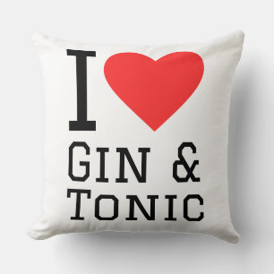 Ich liebe Gin und Tonic Kissen